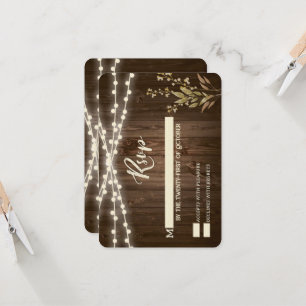 Rustige RSVP-kaarten Kaart