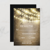 Rustige RSVP-kaarten voor  land RSVP Kaartje (Voorkant / Achterkant)