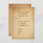 Rustige RSVP met menukeuze (Voorkant / Achterkant)