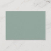 Rustige RSVP QR-code Eucalyptus Greenery Wedding Informatiekaartje (Achterkant)