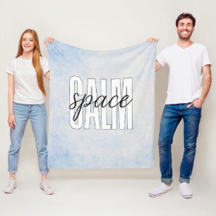 Rustige ruimte pastelblauw knus fleece deken