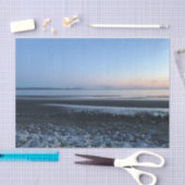 Rustige rustige oceaan Blauw water kust vroege och Tissuepapier (Craft)