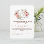 Rustige Sage Bloemen Pentakel Verjaardag Kaart (Staand voorkant)