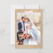 Rustige Save the Date met Foto Unieke Trouw  (Achterkant)