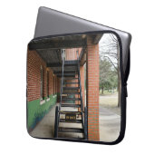 Rustige scène op Fort Monroe Laptop hoesje Sleeve (Voorkant Links)