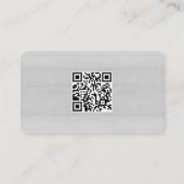 Rustige Schapenboerderij LOGO QR Code Grijs Visitekaartje (Achterkant)