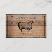 Rustige Schapenverscheping Barn Wood Aangepast Boe Visitekaartje (Voorkant)