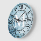 Rustige scheepsmonogram grote klok (Hoek)