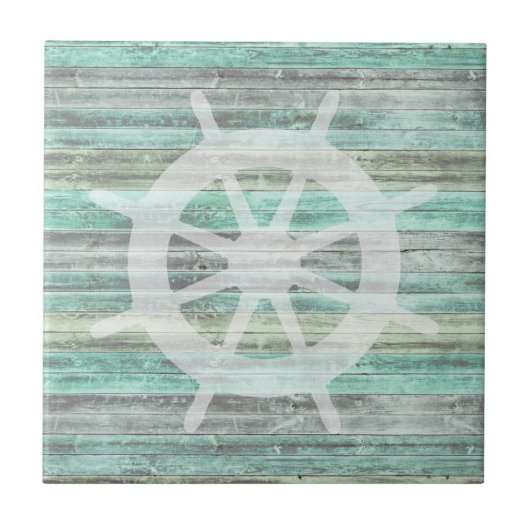 Rustige scheepsreparatie tegeltje (Voorkant)