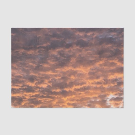 Rustige schemering zonsondergang in de wolken avon tissuepapier (Voorkant)
