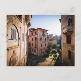 Rustige schilderachtige straat in Rome Italië Briefkaart