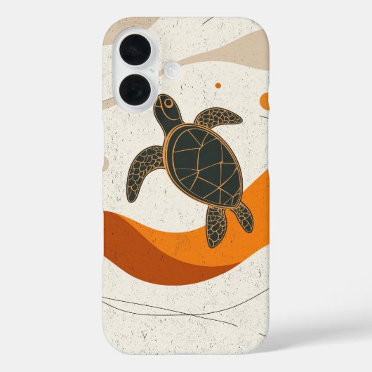 Rustige schildpad reis Case-Mate iPhone case (Achterkant)