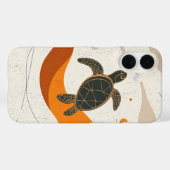 Rustige schildpad reis Case-Mate iPhone case (Achterkant (horizontaal))