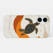 Rustige schildpad reis iPhone 16 hoesje (Achterkant horizontaal)