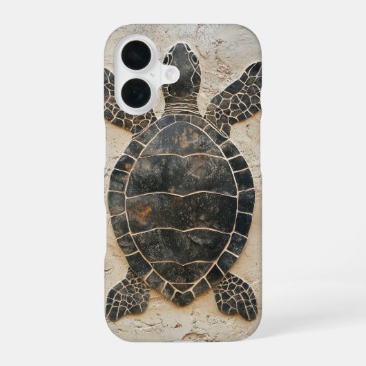 Rustige Schildpadreis iPhone 16 Hoesje (Achterkant)