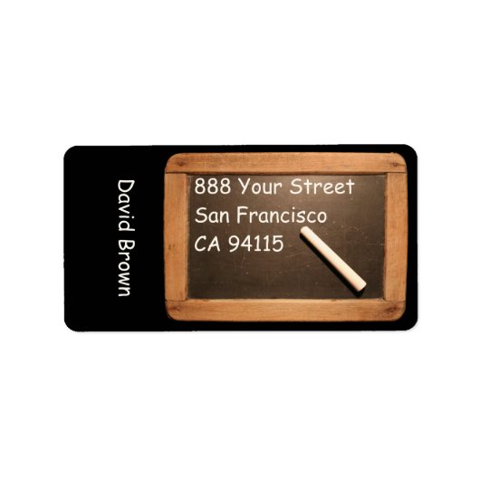 Rustige schoollaatlabel etiket (Voorkant)