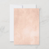 Rustige schoonheids-Floral-grens afgevuurd weddens Kaart (Achterkant)