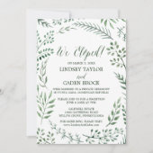 Rustige schoorsteen en groene bladeren Ontvanging  Kaart (Voorkant)