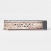 Rustige schuur bureau naambordje (Voorkant)