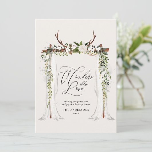 Rustige schuur met bladerbladeren met bladerdak ch save the date (Staand voorkant)