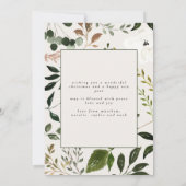 Rustige schuur met bladerbladeren met bladerdak ch save the date (Achterkant)