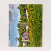 Rustige schuur Ohio.Kerstgroeten Legpuzzel (Verticaal)
