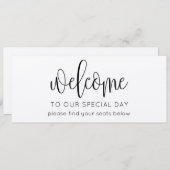 Rustige scriptsessiewelkomstkoptekst voor script b kaart (Voorkant / Achterkant)