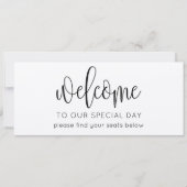 Rustige scriptsessiewelkomstkoptekst voor script b kaart (Voorkant)