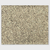 Rustige sepia grindstijftextuur cadeaupapier (Vlak)