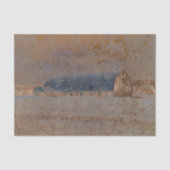 Rustige  Sepia Grunge Texture Barn Tissuepapier (Voorkant)