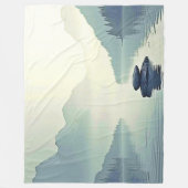Rustige sereniteit van Mountain Lake Fleece Deken (Voorkant)
