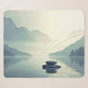 Rustige sereniteit van Mountain Lake Sherpa Deken