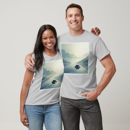 Rustige sereniteit van Mountain Lake T-shirt (Unisex)