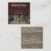 Rustige service reparatie van handgereedschap vierkante visitekaartje (Voorkant / Achterkant)