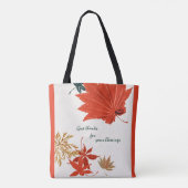 Rustige Sinaasappels en goudhoudende Bedankt Tote Bag (Achterkant)