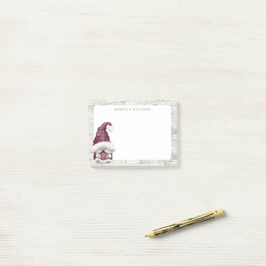 Rustige Sjabloon kerstgrint Post-it® Notes (Op bureau)