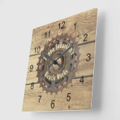 Rustige Sjabloon voor tandwielaandrijving Vierkante Klok (Hoek)