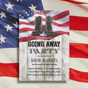 Rustige sloeber van het leger die weggaat kaart