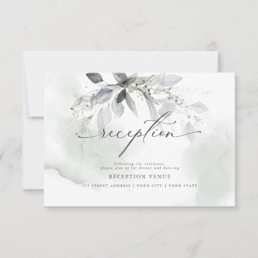 Rustige slokdarm Waterverf Kaart (Voorkant)