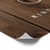 Rustige snaarlichten oh snauw bruiloft hashtag poster (Hoek)