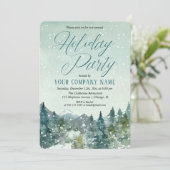 Rustige sneeuwbergonderneming kaart (Staand voorkant)