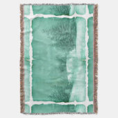 Rustige sneeuwgroene winterscène op perkament deken (Voorkant Verticaal)