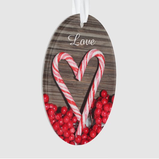 Rustige snoeprietenhartliefde voor onze eerste ker ornament (voorkant)