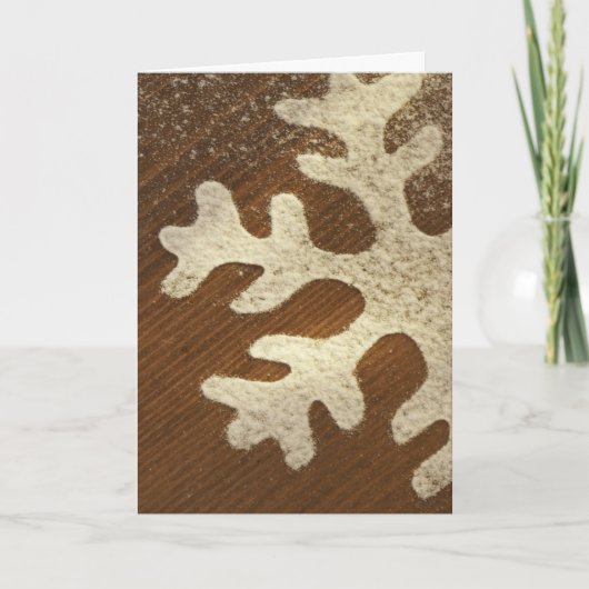 Rustige Snowflake Design Holiday-kerstkaarten Feestdagen Kaart (Voorkant)