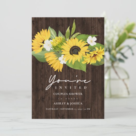Rustige soonbloem Bouquet Wedding Couples Shower Kaart (Staand voorkant)