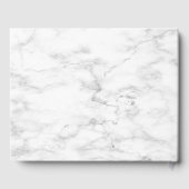 Rustige soonbloem en grijze Floral Wedding Gastenboek (Achterkant)