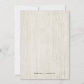 Rustige Spaanse bruiloft in één W-RSVP-register Kaart (Achterkant)