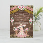 Rustige Spaanse roze roet Charra Tres Anos Kaart (Staand voorkant)