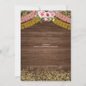 Rustige Spaanse roze roet Charra Tres Anos Kaart (Achterkant)