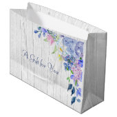 Rustige, speciaal voor Waterverf Paarse hydrangeas Groot Cadeauzakje (Voorkant Gekanteld)